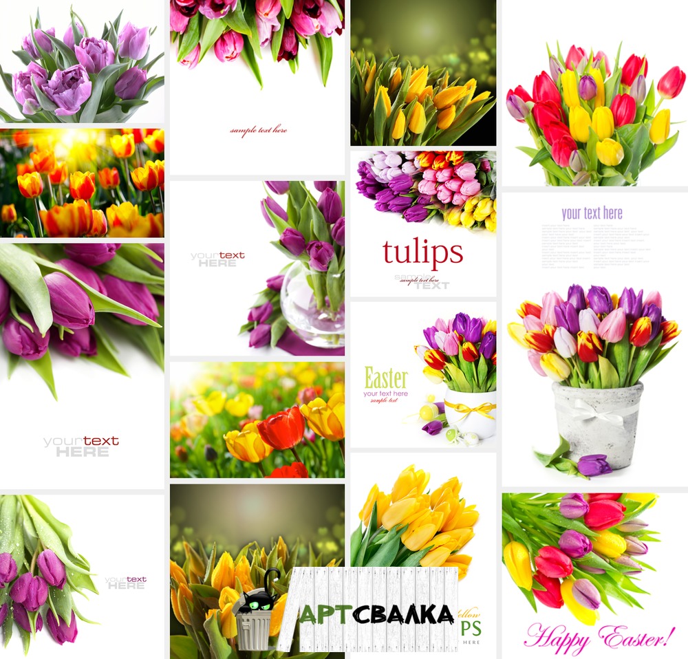 Композиции из тюльпанов. Часть 1 | Composition of tulips. Part 1